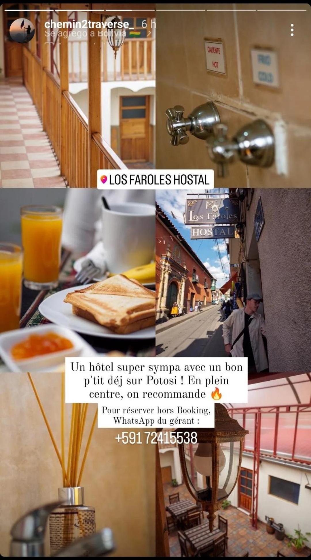 Los Faroles Hostal Potosí エクステリア 写真